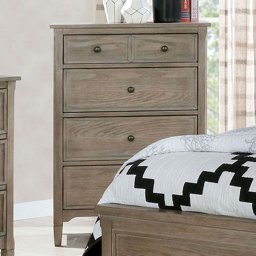 Vevey Chest - Wire-Brushed Warm Gray
