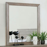 Vevey Mirror - Wire-Brushed Warm Gray