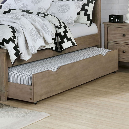 Vevey Trundle - Wire-Brushed Warm Gray