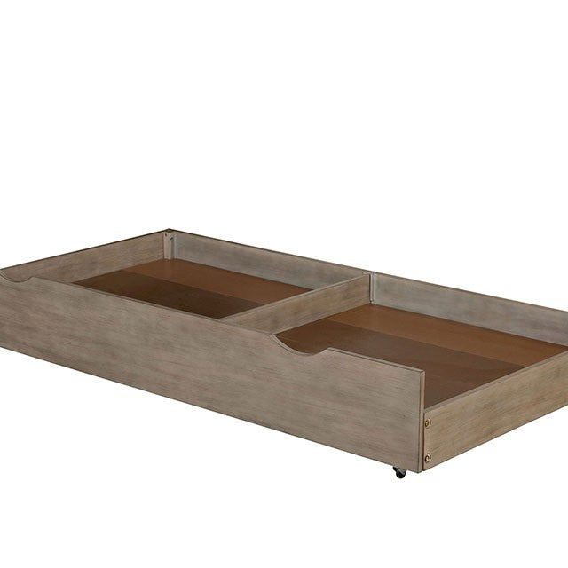 Vevey Trundle - Wire-Brushed Warm Gray