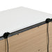 Birsfelden Bed - White/Metallic Gray
