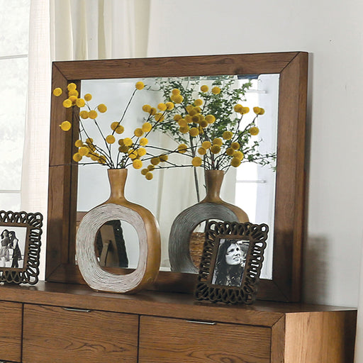 Leirvik Mirror - Light Walnut