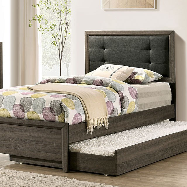 Roanne 4 Pc Bedroom Set - Gray/Charcoal - Full
