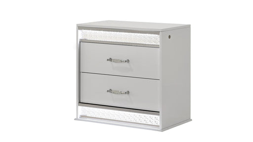Glam Nightstand – Glam Nightstand White by Galaxy Home Furnishings