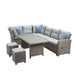 Malia Patio Dining Table - Gray