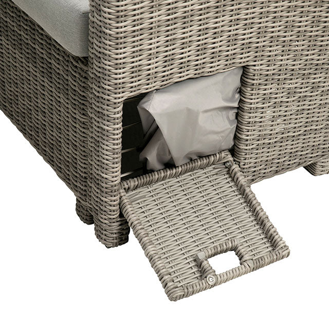 Malia Patio Dining Table - Gray