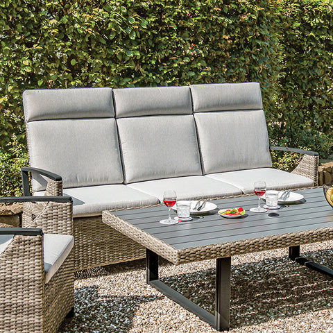 Antigua Sofa - Gun Metal/Brown/Gray