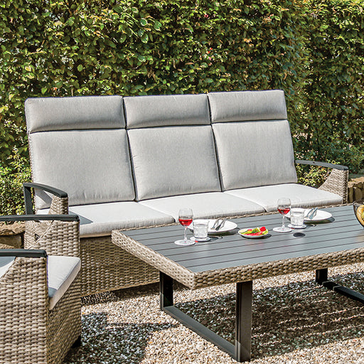 Antigua Sofa - Gun Metal/Brown/Gray