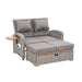 Bahia Tobago Reclining Chaise Lounge - Gray