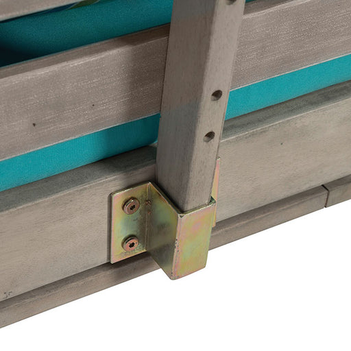 Maui Convertible Sofa Daybed - Gray/Turquoise