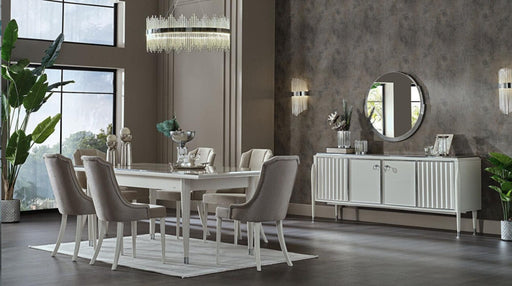 Gravita Expandable Dining Table - Ivory