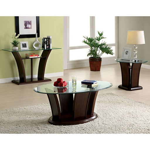Manhattan Sofa Table - Brown Cherry