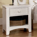 Omnus Night Stand - White
