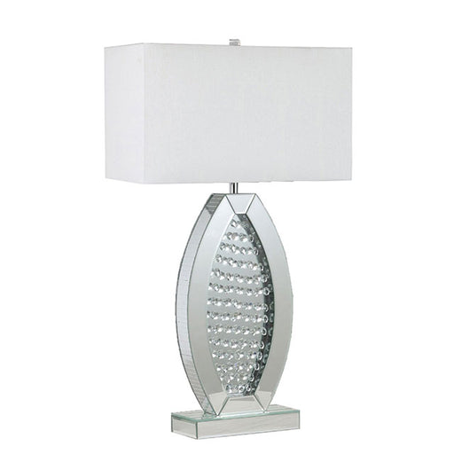 Myda Table Lamp - Silver/White