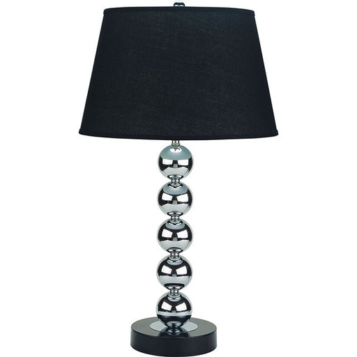 Opal Table Lamp (Set of 2) - Silver/Black