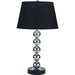 Opal Table Lamp (Set of 2) - Silver/Black