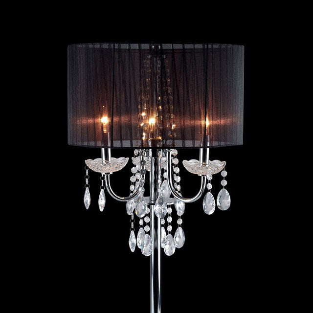 Jada Table Lamp - Black/Chrome