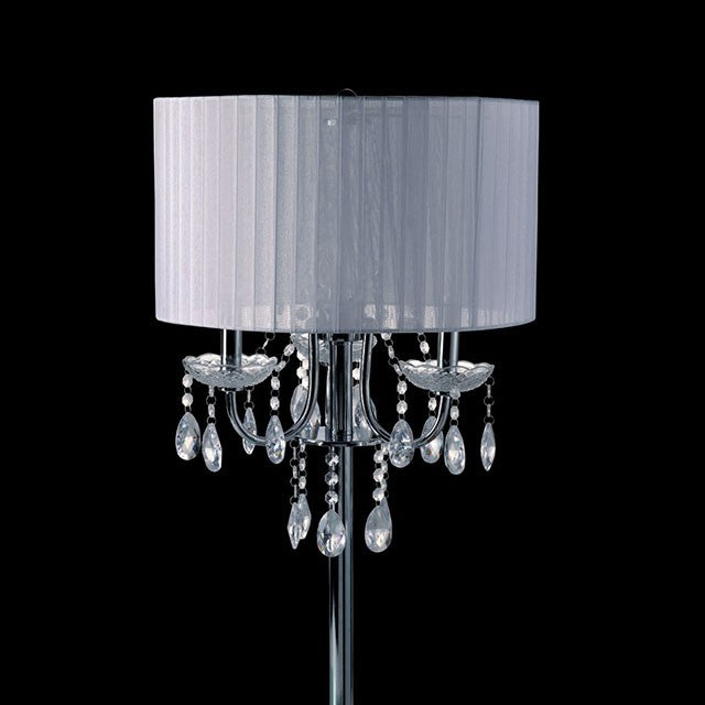 Jada Table Lamp - White/Chrome