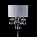Jada Table Lamp - White/Chrome