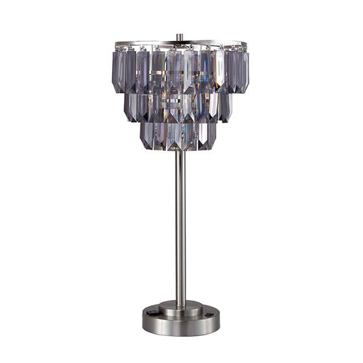 Meg Table Lamp - Black/Chrome