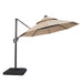 Fera 10 Ft Round Umbrella w/ LED Bulb + 37" Large Base