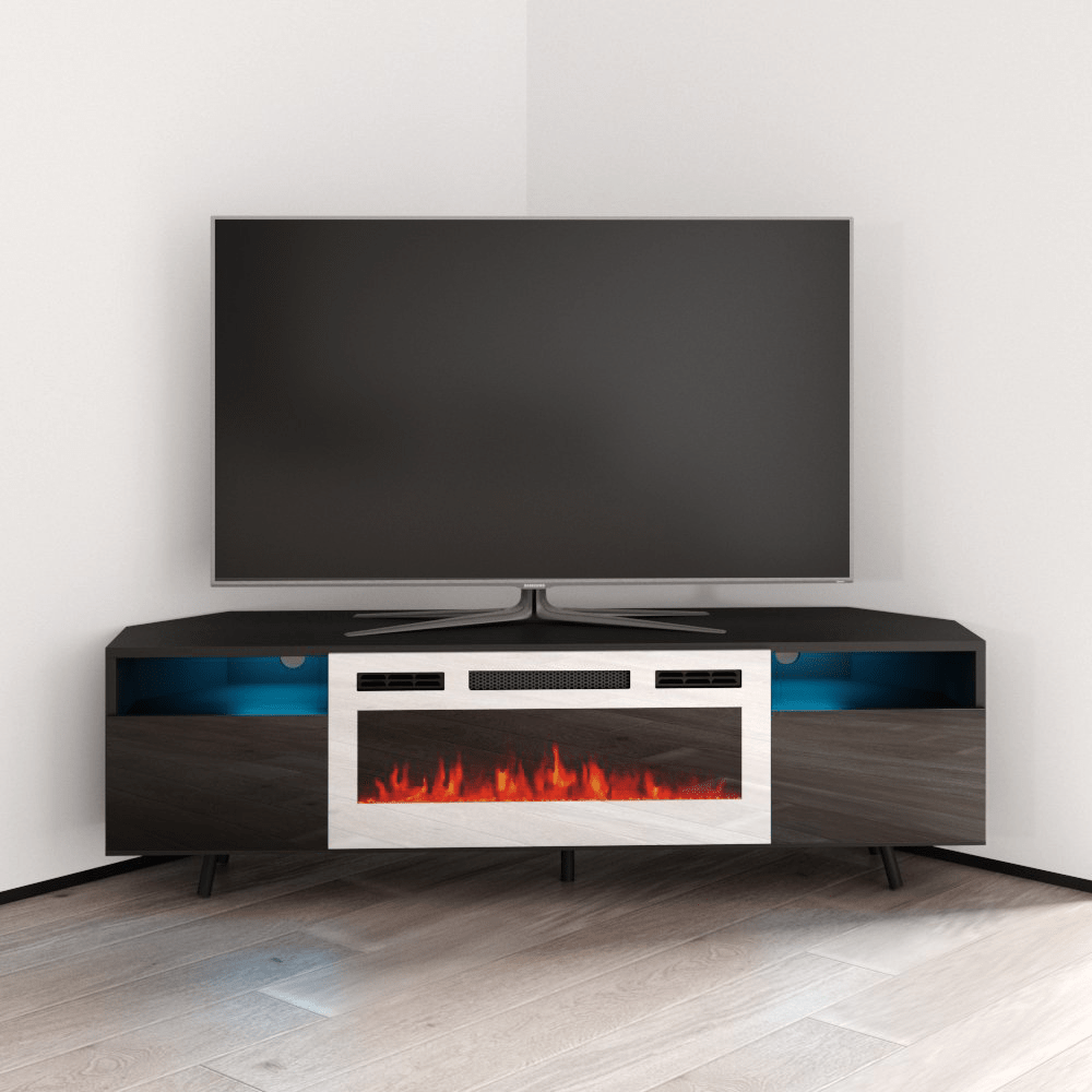 Brooklyn WH EF Corner Fireplace TV Stand A M Discount Furniture