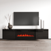 Cali BL-EF Floating Fireplace TV Stand