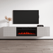 Carbon BL-EF Floating Fireplace TV Stand
