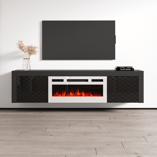 Dia WH-EF Floating Fireplace TV Stand