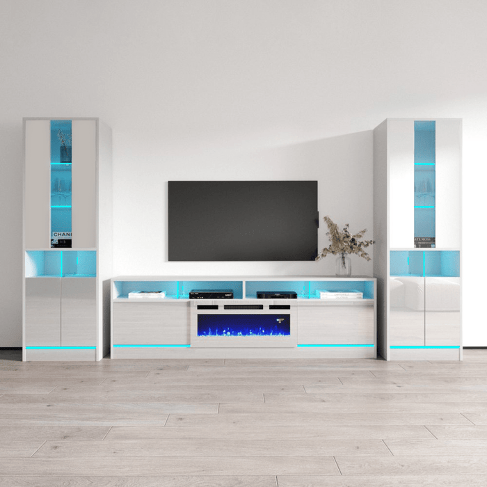 Disparo WH05-BK-BK Fireplace Entertainment Center