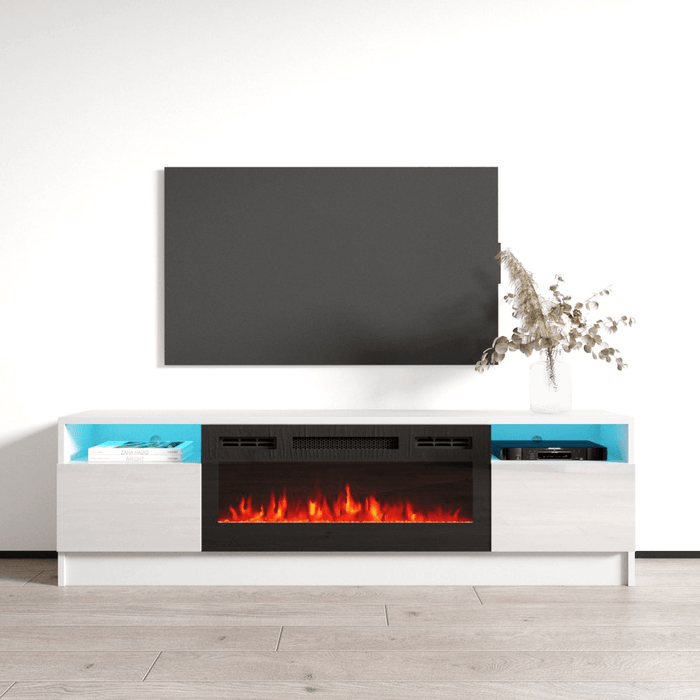 Duke 01 BL-EF Fireplace TV Stand