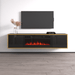 Goldie BL-EF Floating Fireplace TV Stand