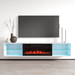 Lima BL-EF Floating Fireplace TV Stand