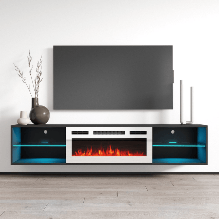 Lima WH-EF Floating Fireplace TV Stand