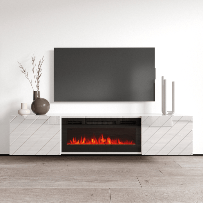 Luxe BL-EF Floating Fireplace TV Stand