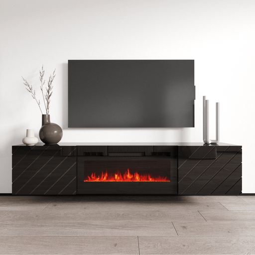 Luxe BL-EF Floating Fireplace TV Stand