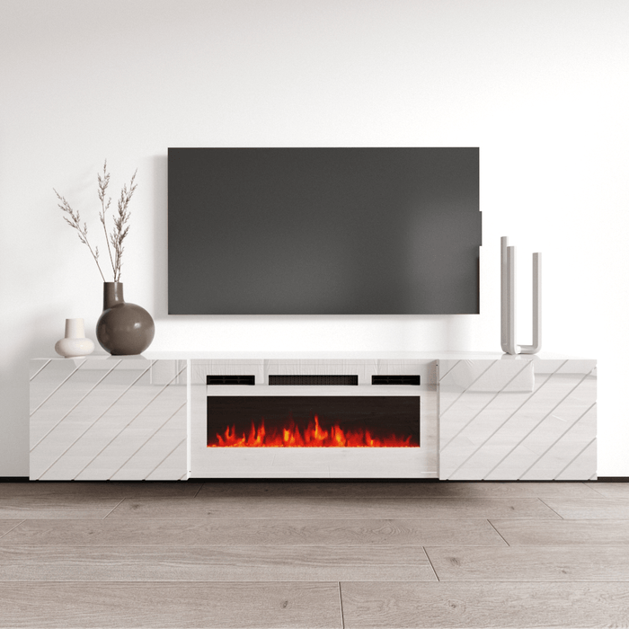 Luxe WH-EF Floating Fireplace TV Stand