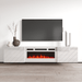 Luxe WH-EF Floating Fireplace TV Stand