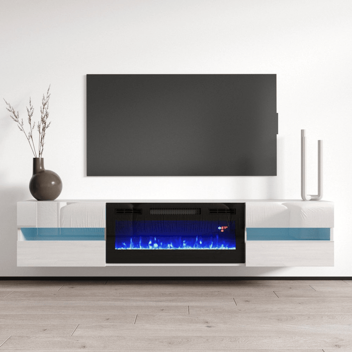 Metro BL-EF Floating Fireplace TV Stand