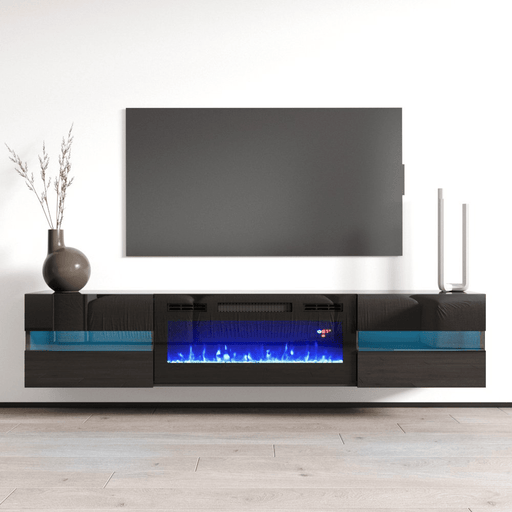 Metro BL-EF Floating Fireplace TV Stand