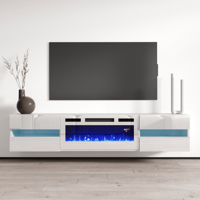 Metro WH-EF Floating Fireplace TV Stand