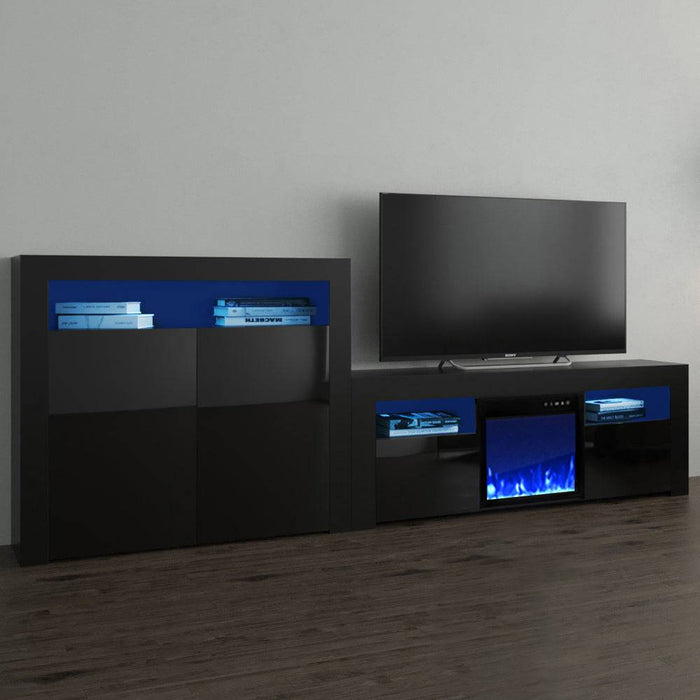 Milano 145EF-2D Fireplace Entertainment Center