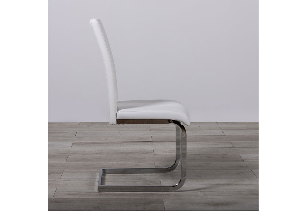 D915 WHITE DINING CHAIR (2/CTN)