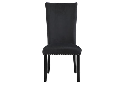 D03 2 BLACK DINING CHAIRS