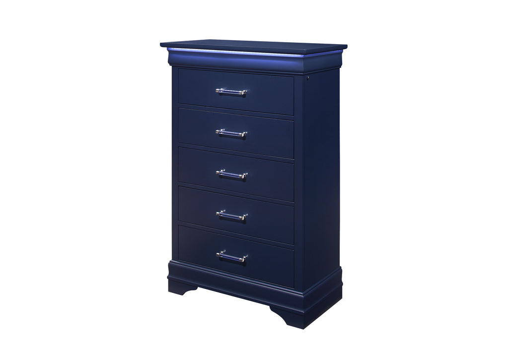 CHARLIE BLUE CHEST WITH LED