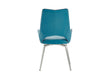 D4878 TURQUIOSE DINING CHAIR