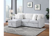 U0204 LIGHT GREY /WHITE PULL OUT SOFA BED