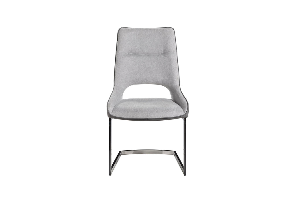 D1119 LIGHT GREY/DARK GREY DINING CHAIR