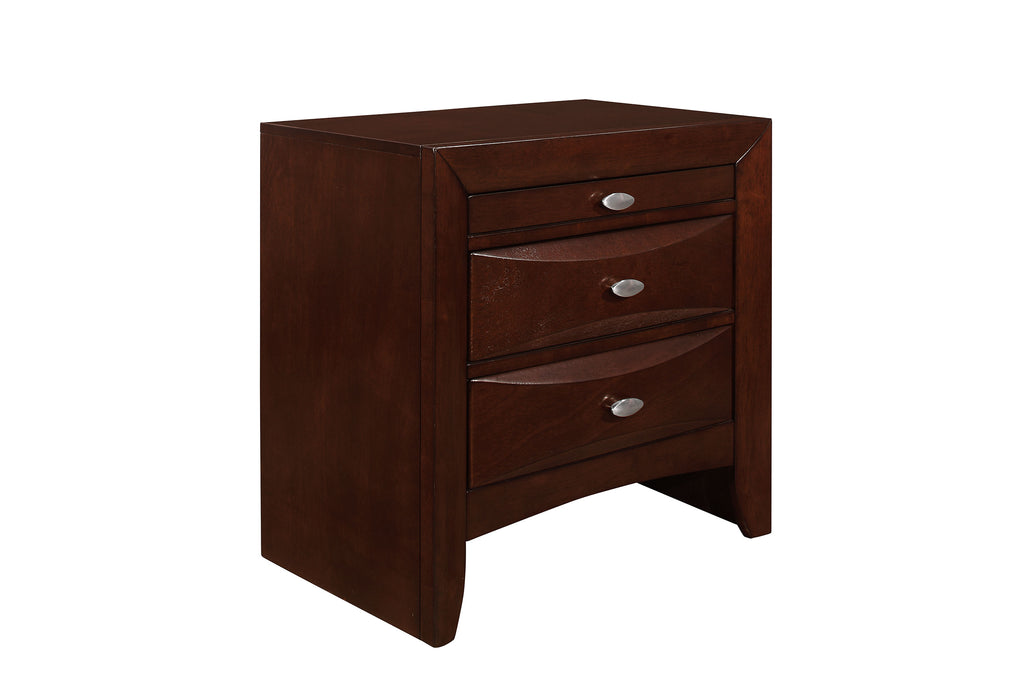 LINDA NEW MERLOT NIGHTSTAND