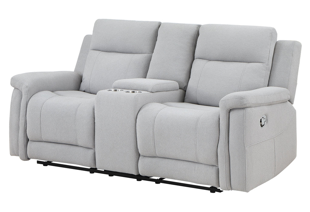 U1797 GREY CONSOLE RECLINING LOVESEAT